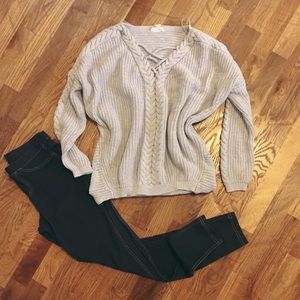Grey Sweater Shirt